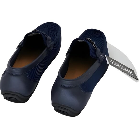 Aston Marc Men\'s Knit Driving Loafers Navy - US 9M EU 43
